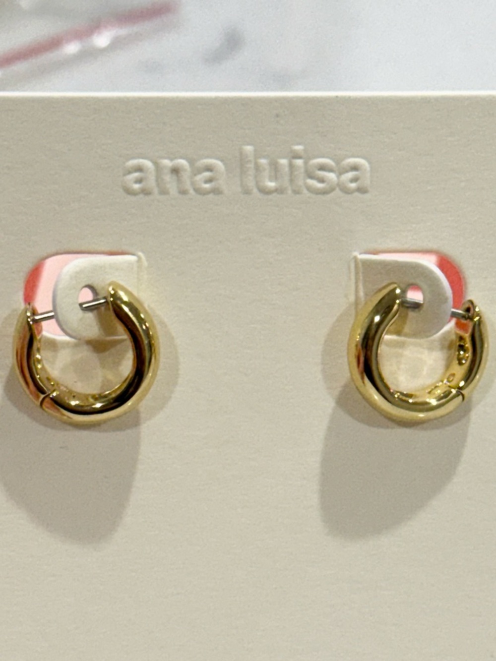 Ana Luisa Giulia Gold-Tone Huggies Hoop Earrings